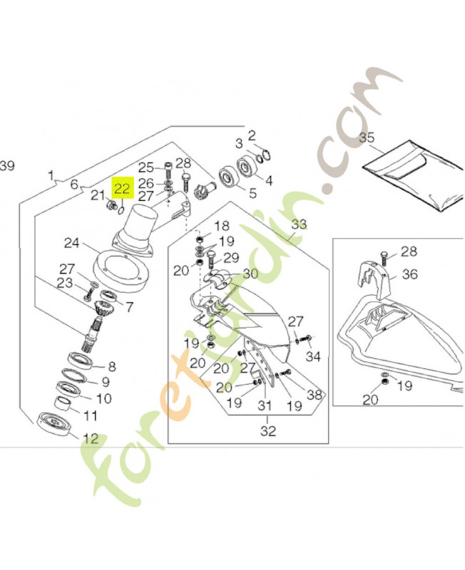 Rondelle Réf. Honda AL3613340 et AL2317120