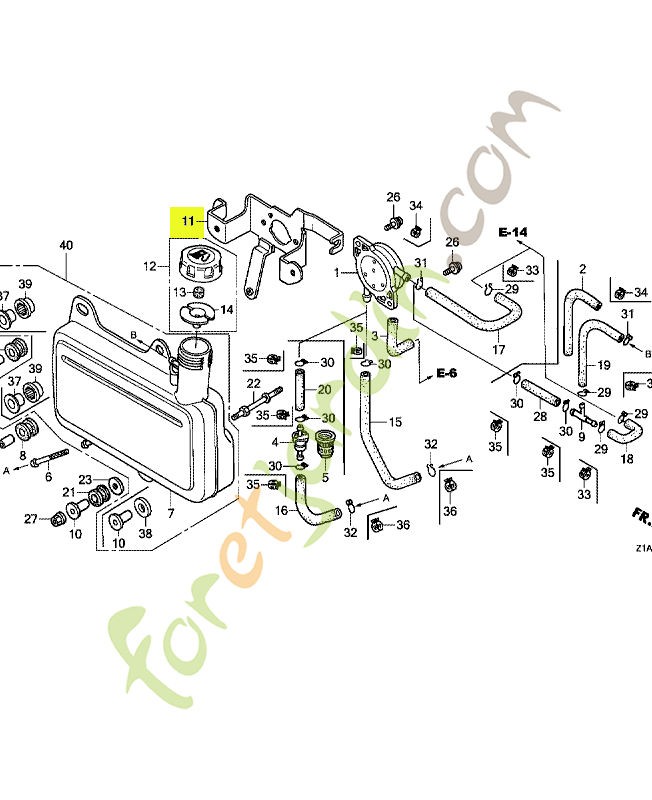 Armature  - Réf. Honda 17561Z0J000