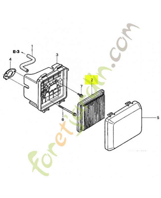 Élément de filtre à air Honda 17211ZL8023 1 en stock