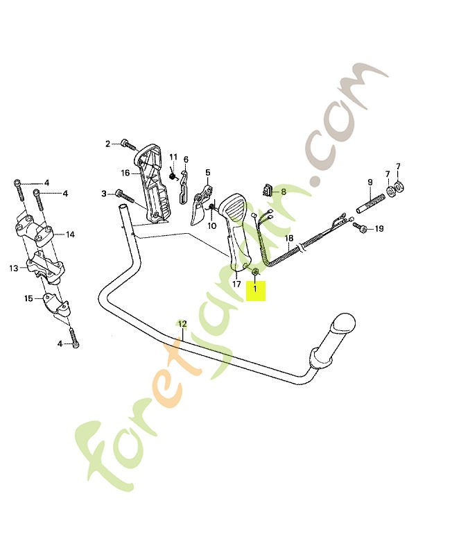 Ecrou de blocage  - Réf. Honda 80001VJ5003