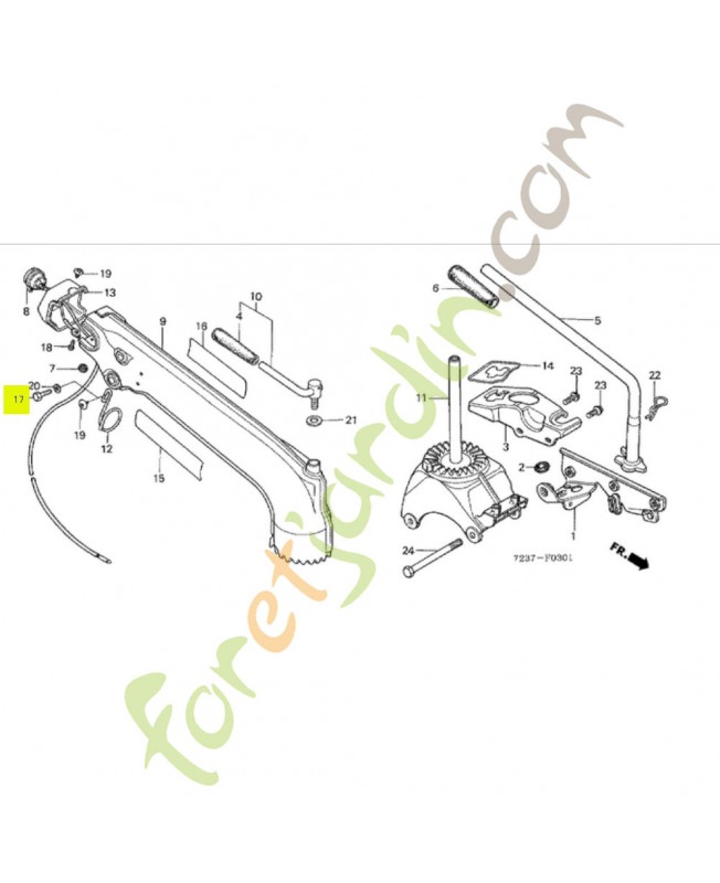 Boulon Réf. Honda 92101-050120A et 92000-05012