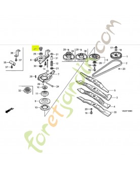 Collier Réf. Honda 91551-VE1-R41 et 91551-VE1-R40
