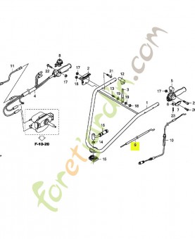 Cable - Réf. Honda 80032V40003
