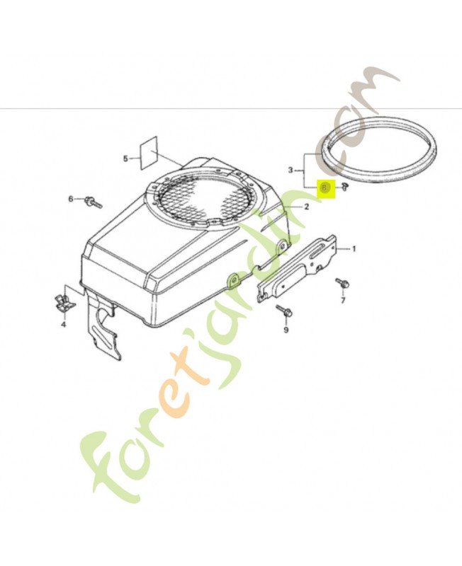 Clips  Réf. Honda 90664-671-003 et 91530-SE0-003
