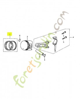 Jeu de segments- Réf. Honda 13013ZH7004