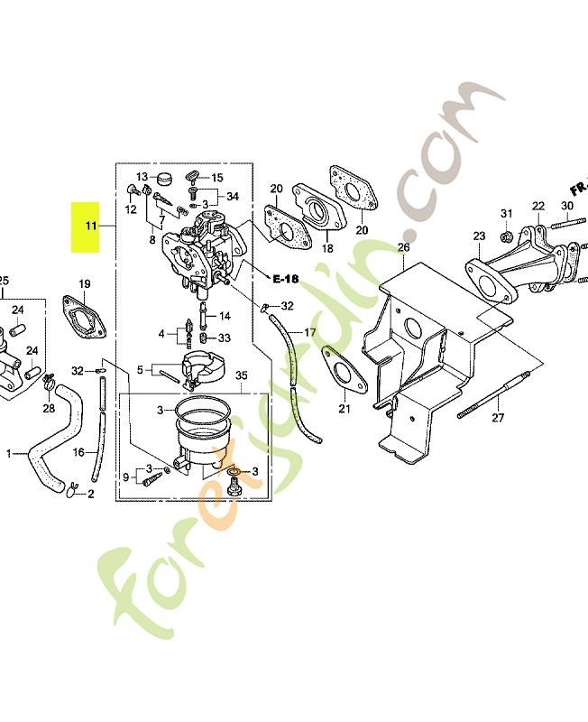 Carburateur- Réf. Honda 16100ZA0924