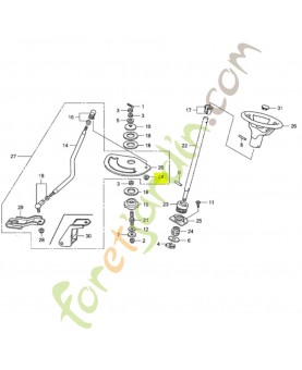 Ecrou de blocage M12 Réf. Honda 90302-VK1-E11 et 80656-VK1-003