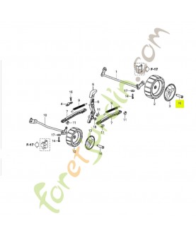Boulon de roue Réf. Honda 90114-VP5-003 et CG22524337H0