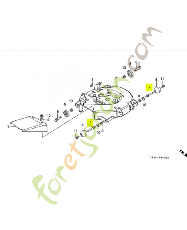Arbre Réf. Honda 90108-751-700 et 90108-751-701