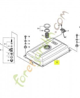 Réservoir - Réf. Honda 17510ZT4000ZB