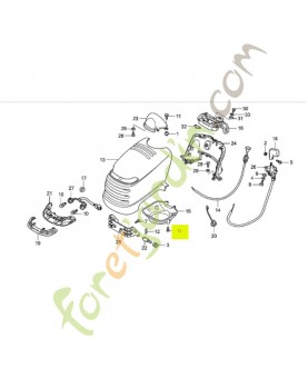Vis auto-taraudeuse 8X19 Réf. Honda 80131-VK1-003  et 90101-VP6-003