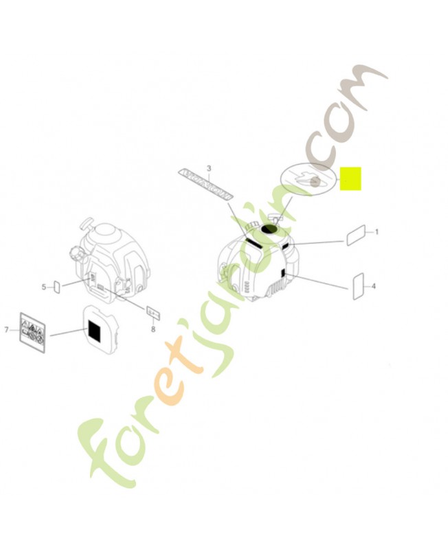 Embleme Réf. Honda 87521-Z0H-J70  et 87521-Z0H-J71