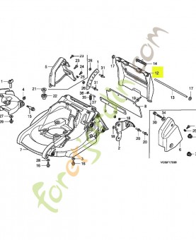 Garde de décharge - Réf. Honda 76281VG8000ZA