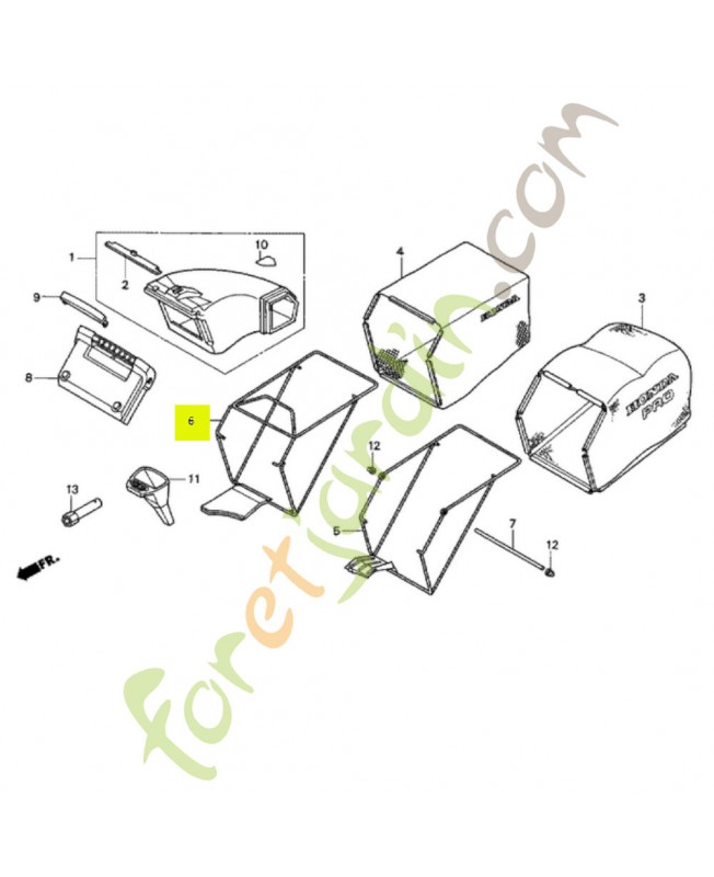 Cadre  Réf. Honda 81330-VF0-010 et 81330-VF0-000