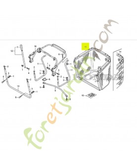 Toile de bac Réf. Honda 81320-VK1-F01 et 80535-VK1-003
