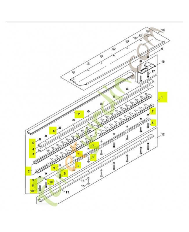 Barre de coupe compl. 750 mm/30" 4237-710-5919- Pièce détachée Stihl