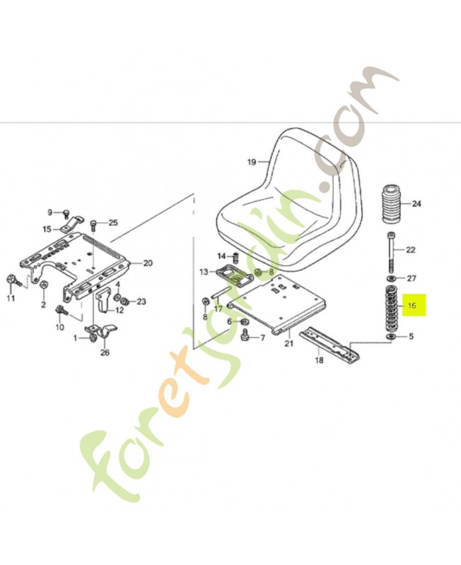 Ressort Réf. Honda 80627-VK1-003 et CG25430251H0