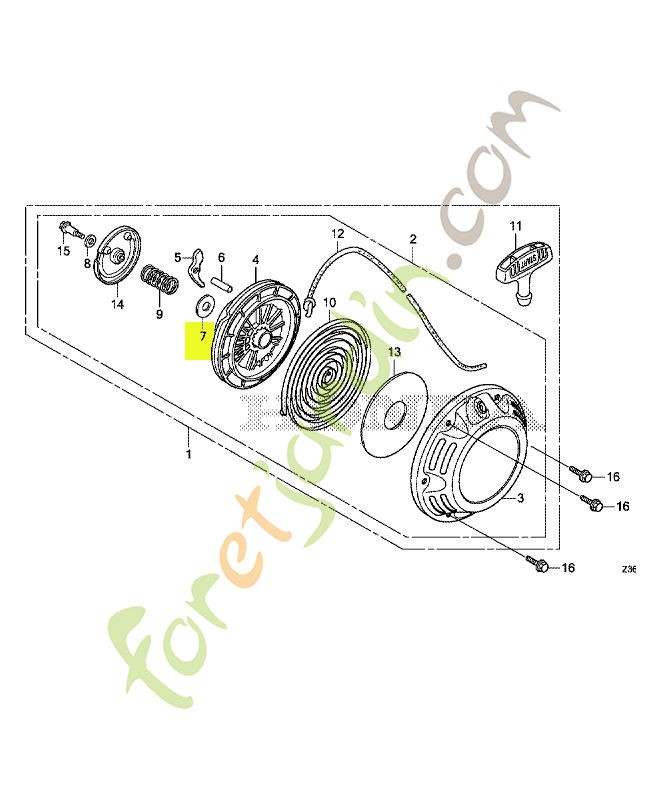 Plaque de friction- Réf. Honda 28431Z1BD10