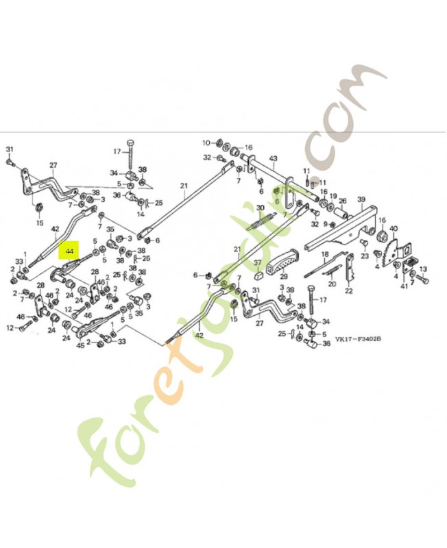 levier Réf. Honda CG82318159H0 et 80549-VK1-003