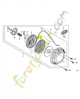 Ressort de rappel- Réf. Honda 28443Z1BD10