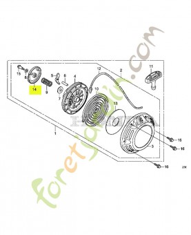 Couvercle- Réf. Honda 28474Z1BD10