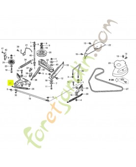 Levier gauche   Réf. Honda 80546-VK1-003 et CG82318143H2
