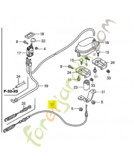 Cable Réf. Honda 80523-VK1-013 et 80523-VK1-003