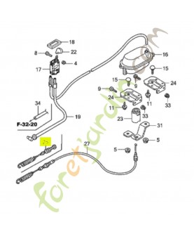 Cable de commande Réf. Honda CG82004609H0 et 80521-VK1-003