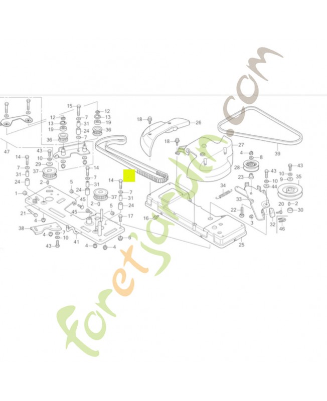 Courroie  Réf. Honda 80482-VK1-003 et CG35065601H0