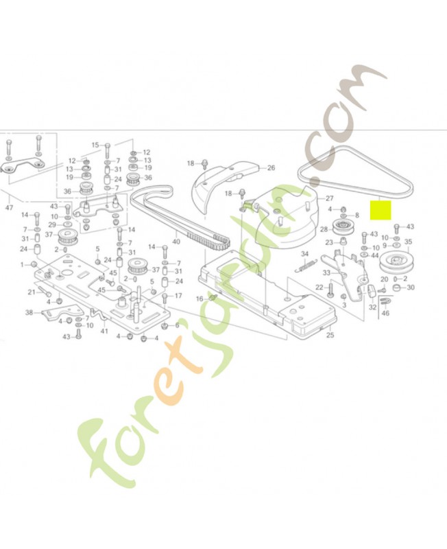 Courroie Réf. Honda 80479-VK1-003 et CG35062814H0