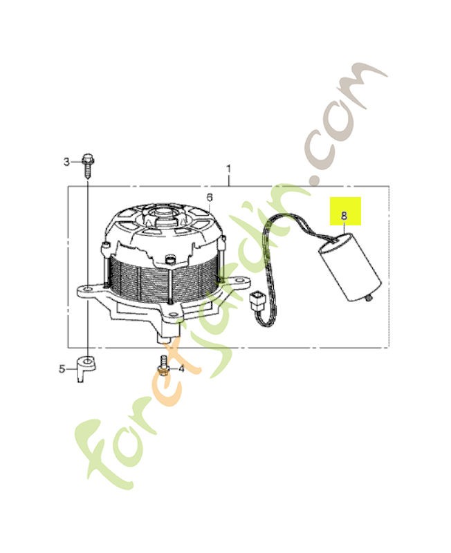 Condensateur- Réf. Honda 36020VP5003