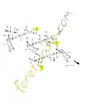 Goupille fendue, 1.6x12 - Réf. Honda 9420116120