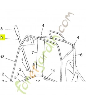 tige Réf. Honda CG25869029H1 et 80460-VK1-003