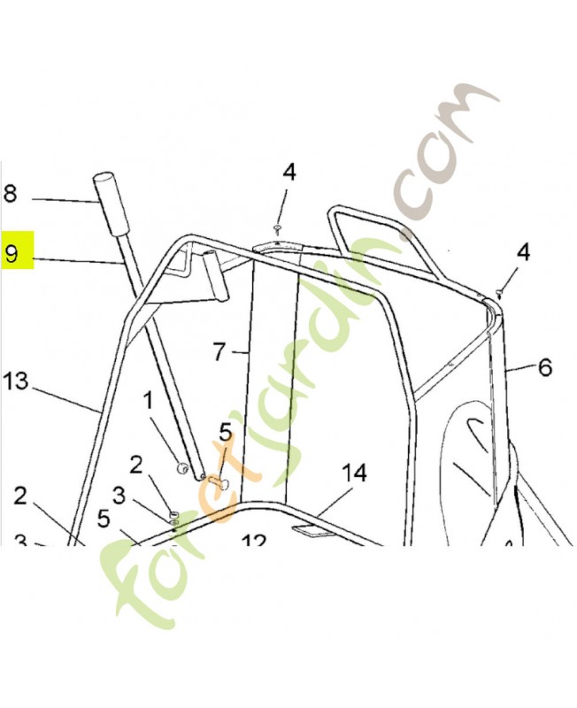 tige Réf. Honda CG25869029H1 et 80460-VK1-003