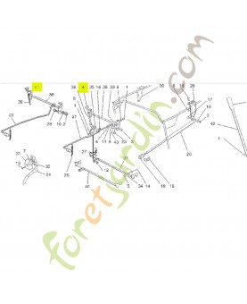 Bouton de poignée Réf. Honda CG82394504H0 et 80419-Y09-003