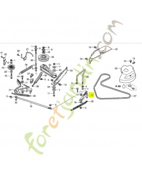 Levier gauche  Réf. Honda 80416-Y09-003 et CG82318148H0
