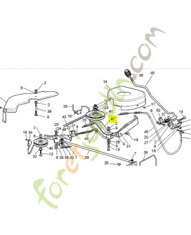 Levier  Réf. Honda 80408-Y09-003 et CG82318141H1