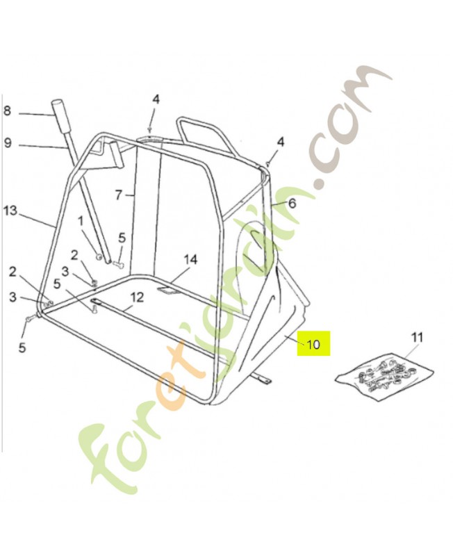 Sac à herbe Réf. Honda 80403-Y09-003 et CG82105997H0