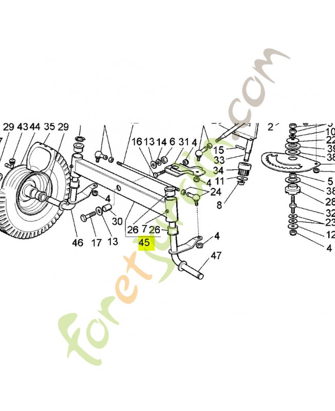 Équilibreur Réf. Honda 80398-Y09-003 et CG82034008H0