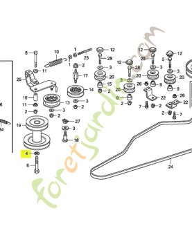 Rondelle réf. Honda 80042Y09003