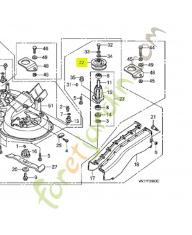 Poulie Réf. Honda 80394-VK1-003 et CG25601573H0