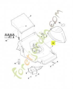 Capot moteur référence 6336-706-5610 - Pièce de détachée Sithl / Vicking