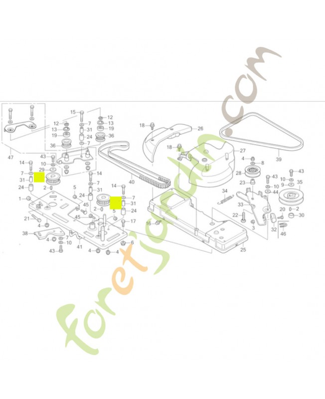 Poulie Réf. Honda 80389-VK1-003 et CG25601562H0