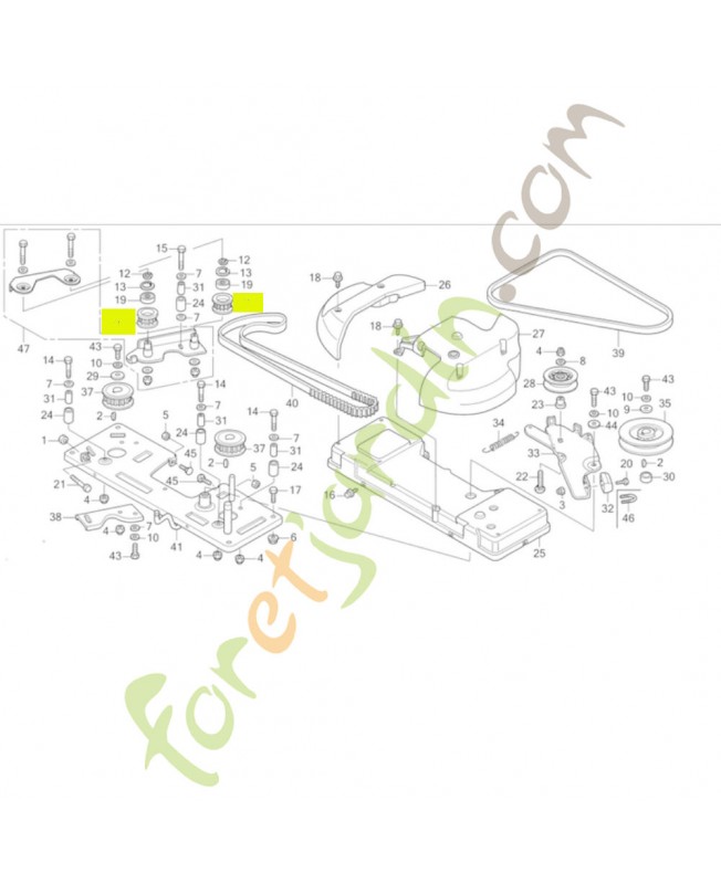 Poulie Réf. Honda 80388-VK1-003 et CG25601561H0