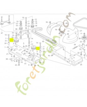 Poulie Honda 80387VK1003
