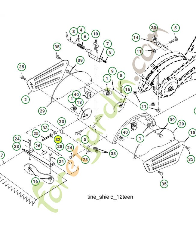 Ecrou 1/4-20 50675 - Pièce de détachée Husqvarna