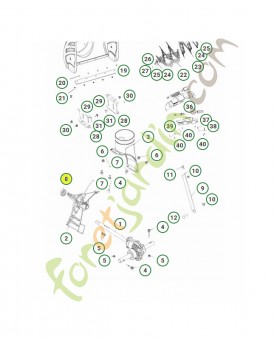 Roulement a billes référence 532198791 - Pièce détachée Husqvarna