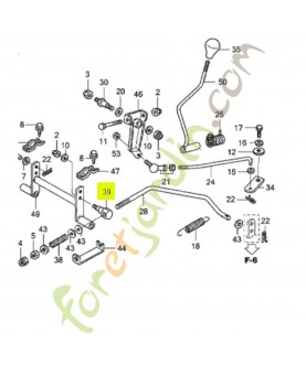 Axe Réf. Honda CG25510062H0 et 80348-VK1-003