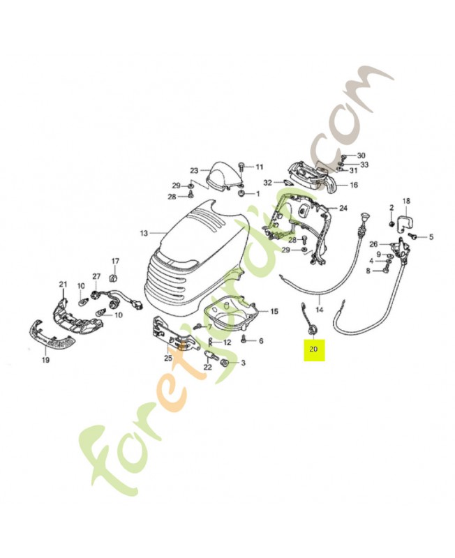 Ressort Réf. Honda 80323-VK1-003 et CG25430239H1