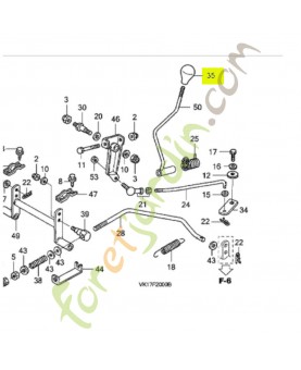 Bouton Réf. Honda 80304-VK1-003 et 80303-VK1-003